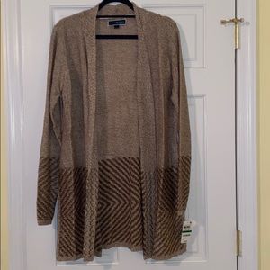 KAREN SCOTT beige cardigan